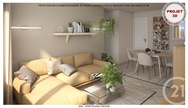 Appartement F3 à vendre - 3 pièces - 55.17 m2 - DONVILLE LES BAINS - 50 - BASSE-NORMANDIE - Century 21 Royer Immo